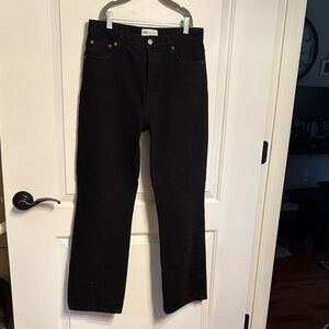 Zara Black Button Up Denim Jeans Size 6